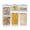 6 Pcs Set, variant on Food Storage Containers 1200ml x 3 Airtight Stackable Kitchen Pantry Organization