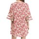 thumbnail image 4 of Moda Mujer Verano Impresión Causal V-Cuello 1/2 Manga Vacaciones Mini Vestido Fridja  yut3126, 4 of 8