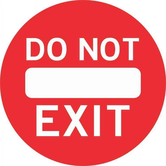 5in x 5in Do Not Exit Sticker Vinyl Road Sign Door Decal Wall Stickers