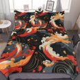 thumbnail image 1 of HAHDAXIA Soaring Clouds Abstract Magnificent Bedding Solid Comforter Set for All Seasons 3 Pieces(1 Comforter+2 Pillowcases) Soft Microfiber Bedding Set Queen(90"x90"), 1 of 7