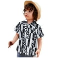 thumbnail image 3 of Tkrady Toddler Boys Short Sleeve T Shirt Casual Cartoon Gentleman Tops Holiday Floral Shirts, Sizes 2-12 Years, 3 of 7