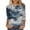 Blue, variant on Towmus Plus Size 3/4 Sleeve Tops For Women，Women'S Casual 3/4 Sleeve T-Shirts Round Neck Blouses Loose Fit Pullover Shirt Cute Tunic Tops Basic Tees