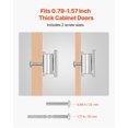 thumbnail image 4 of VEVOR Cabinet Knobs Drawer Kitchen Pulls 10 Pack 1.42 in Rectangular Zinc Alloy, 4 of 9