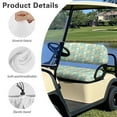 thumbnail image 6 of Uorisanigo Lovely Golf Ball Flower Golf Cart Seat Breathable Ezgo Golf Cart Seat Cushions Elastic Golf Cart Seat Covers Club Car for EZGO, Yamaha, Club Car and More 2-Seat Golf Carts, 6 of 7