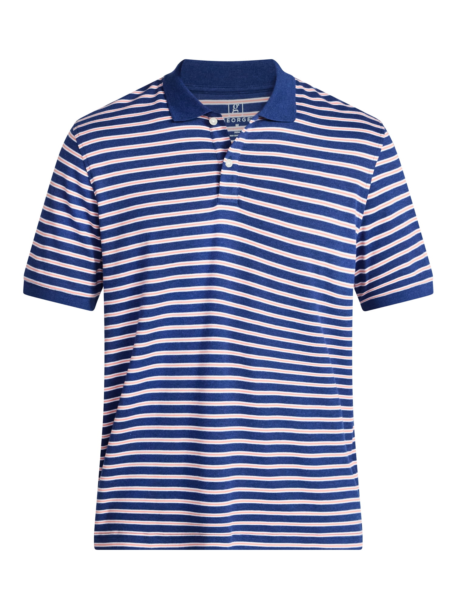 George Men's and Men's Big & Tall Short Sleeve Interlock Polo Shirt, Sizes S-5XL, LT-3XLT