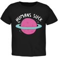 thumbnail image 1 of Halloween Humains Sucer Texte Blanc Enfant T-Shirt, 1 of 1