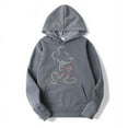 thumbnail image 2 of Mickey Mouse Line Pop Unisex Hoodie Cartoon Fashion Couple Oversized Sweatshirt Tops Spring Autumn Pullover, 2 of 7
