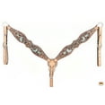 thumbnail image 6 of HILASON Western Horse Headstall Breast Collar American Leather Tan, 6 of 8