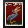 thumbnail image 2 of Vintage Apple Collection 14x18 Black Modern Framed Museum Art Print Titled - Pelicano, 2 of 5