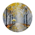 thumbnail image 4 of Acheng Round Table Cover Tree Ginkgo, Gold and Black Picture Decor 46-50, 4 of 8