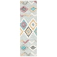 thumbnail image 3 of SAFAVIEH Kenya June Diamond Wool Area Rug, Gray/Ivory, 6' x 9', 3 of 7