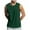Army Green, variant on Men's Vintage Wash Sleeveless Vest - Solid Color, Casual Fashion, for Daily & Sport Activities