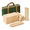 Burlywood, variant on Brown Rubber Wood Kubb Yard Game Set with Carrying Case for Teens Adults Family