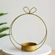 thumbnail image 4 of Cesta decorativa portátil geométrica de oro Circulo Sunnimix canasta de maceta, 4 of 7