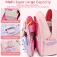 thumbnail image 5 of Mochilas infantiles para niñas, mochila Kawaii con arena movediza para puerta de refrigerador, mochilas escolares para niñas, mochila escolar de conejito, 5 of 5