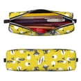 thumbnail image 2 of Yiaed Honeybee Print Leather Pencil Case - Leather Pen Pencil Holder - Elegant & Practical Pencil Pouch for Work & Office, 2 of 7