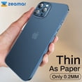 thumbnail image 2 of Funda de teléfono ultrafina de lujo para iPhone 14 12 13 11 Pro Max Mini X XR XS Max SE 2020 6s 7 8 Plus, funda trasera mate suave Deng Xun unisex, 2 of 2