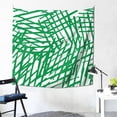 thumbnail image 2 of YFYANG Green Watercolor Lines Texture Tapestry, Bedroom Dormitory Living Room Decoration Tapestrys Wall Hanging , 59 x 59 in, 2 of 9
