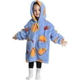 thumbnail image 4 of Wehilion 2-6YR Oversized Sweatshirt Blanket Hoodie for Kids Toddlers Cozy Hooded Blanket Sweatshirt with Pocket for Little Girl Boy, 4 of 5