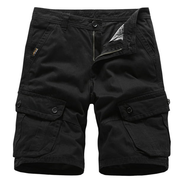 Babysbule Men's Plus Size Cargo Shorts Mens Multi-Pockets Relaxed Summer Beach Shorts Pants