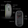 thumbnail image 2 of Mistaha Souris Sans Fil Double Mode 2.4G+Bluetooth5.1, Souris Ergonomique 3 Vitesses Réglable DPI Batterie Lithium Rechargeable 500mAh Intégrée, 2 of 8