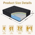 thumbnail image 2 of 14 Inch Queen Hybrid Mattress in a Box with Zoned Support Pocket Coils Cooling Gel Memory Foam CertiPUR US Certified Medium Firm Pressure Relief Edge Support Fiberglass Free, 2 of 10