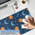 thumbnail image 4 of Long Mouse Pads for Desk,Blue Sun Moon Star Pattern Desk Mats on Top Of Desks, Desk Mouse Pad Extra Large with 3mm Non-Slip Base and Stitched Edge for Gaming,Office,Work,Home 31.5"x11.8", 4 of 6