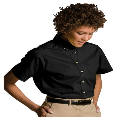 Edwards Garment Women's Button Down Collar Poplin Shirt, Style 5230