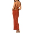 thumbnail image 5 of Coduop Women Maxi Bodycon Dress Backless Spaghetti Strap Sleeveless Long Dresses, 5 of 6