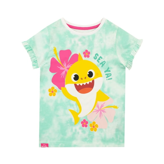 Baby Shark Girls Short Sleeve T-Shirt Sizes 18M-6