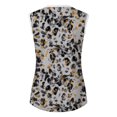 thumbnail image 5 of Camiseta sin mangas de encaje con estampado de mujer Camiseta sin mangas de empalme de cuello redondo Camiseta ligera y cómoda delgada OAVQHLG3B Store  lin121212, 5 of 5