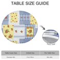 thumbnail image 6 of Pioneer Flower Floral Print Pattern Round Fitted Tablecloth with Elastic Edge,Dining Table Cover Waterproof,Outdoor Round Tablecloth for Camping,Dining,Indoor and Outdoor, 6 of 7