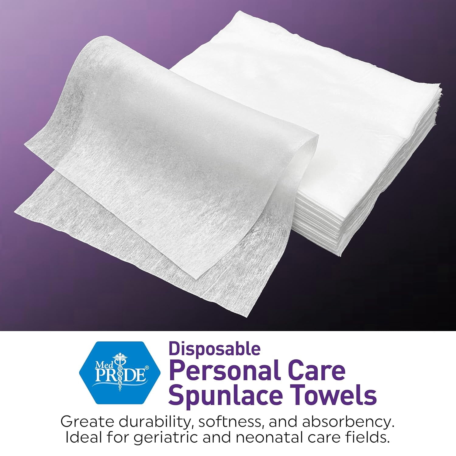 MED PRIDE Wipes for Adults – 800 Count Soft Dry Body Wipes for Adults, Absorbent Disposable Towels for Incontinence Care, Baby & Elderly Use