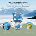 thumbnail image 4 of WestinTrends Malibu Outdoor Folding HDPE Adirondack Deck Chair - Patio & Outdoor Lounge, Weather‑Resistant, Pacific Blue, 4 of 14