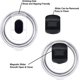 thumbnail image 4 of Tapa magnética para vaso de 20 oz para YETI Rambler, Ozark Trail y Old Style RTIC. Incluye tapa magnética deslizante de repuesto y cubierta antiderrames (paquete de 5)., 4 of 5