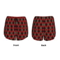thumbnail image 3 of Balery Argyle Plaid Pantalones cortos deportivos para mujer con forro y dos bolsillos, elásticos, para entrenamiento, gimnasio, yoga-XX-Large, 3 of 7