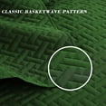 thumbnail image 3 of Exclusivo Mezcla 3-Piece Queen Size Quilt Set, Basket Quilted Bedspread/Coverlet/Bed Cover(90"x 96", Grass Green), 3 of 7