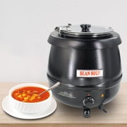 Hakka 11Qt Soup Warmer Commercial Soup Kettle Warmer with Hinged Lid and Detachable Stainless Steel Pot