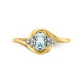 thumbnail image 2 of Gem & Harmony 14K Yellow Gold Genuine Aquamarine Promise Ring 3/5 Carat (Ctw) for Women, 2 of 6