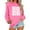 #0331-Pink, variant on Uootdi Oversized Long Sleeve Shirt Gift Crewneck Senior Class of 2026 Graduation Sweatshirt for Women Teen Girls Pullover
