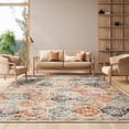 thumbnail image 5 of SAFAVIEH Area Rug 5'3"x7'6" - Madison Collection - Transitional Modern Design, Cream & Multi, Non-Shedding & Easy Cleaning, Ideal for Living Room, Bedroom, Dining Space (MAD611B), 5 of 17