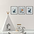 thumbnail image 3 of Koyal Wholesale Scandinavian Hello Llama Kids Wall Art Collection,  Bright, 3 of 5