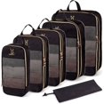thumbnail image 1 of HELIAHOO Expandable Compression Packing Cubes for Suitcases,Lightweight Compressible Travel Packing Organizer for Carry on Suitcase,Organizer Bags Set as Travel Essentials for Women AZ83-19532, 1 of 7