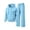 Light Blue, variant on Mafeati Men's 2 Piece Tracksuits Casual Sweatsuits Long Sleeve Hoodies with Pocket Fleece Lined Lounge Sets, Khaki, M