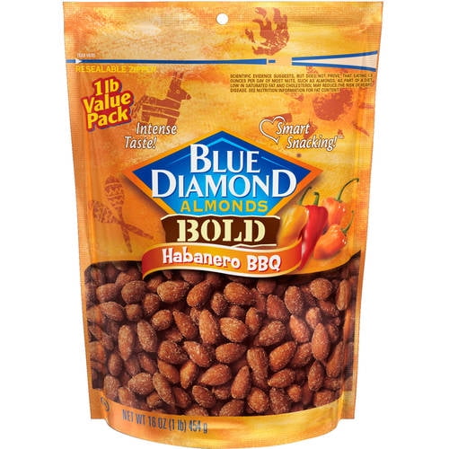Blue Diamond Bold Habanero BBQ Almonds, 16 oz by Blue Diamond Growers