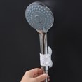 thumbnail image 3 of Soporte de ventosa de silicona para ducha blanca de 2 piezas, sin reemplazo de perforación, ángulo ajustable para satisfacer cualquier necesidad de espacio Soporte de ducha con ventosa para baño ER, 3 of 5