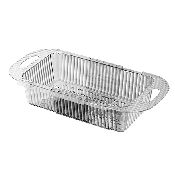 Colador plegable Billuyoard telescópico ajustable color transparente