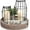 Black/White, variant on Rustic Farmhouse Lantern Decor Set of 2 - Stylish Decorative Lanterns for Your Living Room, Fireplace Mantle or Kitchen Dining Table - Modern Indoor/Outdoor Coffee Table Decor for Your Entire Home