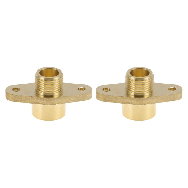 Conectores de tubería de latón Unique Bargains 3/8" hembra x 3/8" macho, roscado interno externo, 1.97", 2 piezas