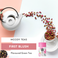 thumbnail image 3 of McCoy Teas First Blush Flavored Green Tea in Pyramid Bags, Blueberry & Floral Blend, 10 Count, 3 of 6